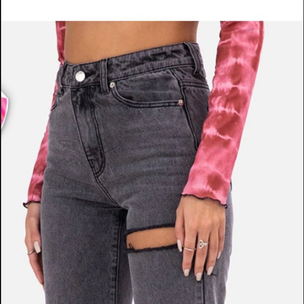 Adika ripped straight jeans, size medium